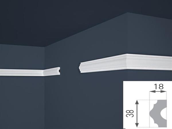 CORNICE POLISTIRENE 3,8X1,8 X 200CM CF 114 pz