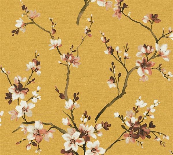 DESERT LODGE PARATO TNT FLOWERS ROSE/YELLOW 0,53X10,05MT