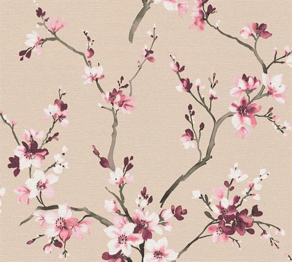 DESERT LODGE PARATO TNT FLOWERS ROSE/BEIGE 0,53X10,05MT