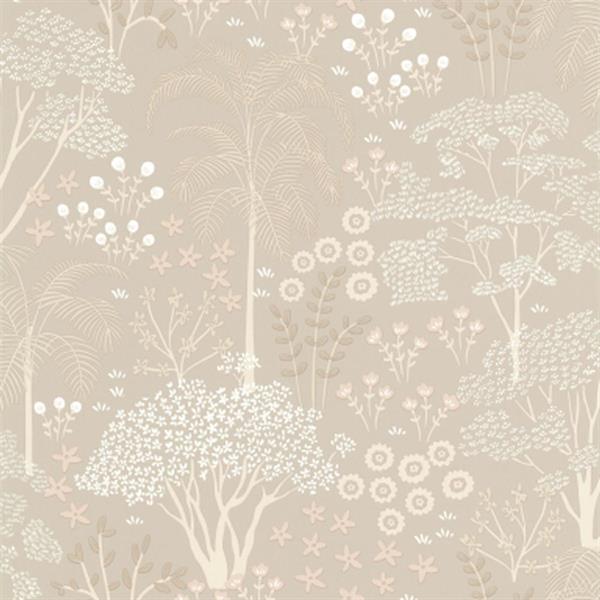 JARDIN D'EDEN PARATO TNT FLOWERS BEIGE/ROSA 10,05X0,53MT