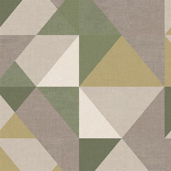 BOTANIKA PARATO IN TNT GEOMETRICO VERDE BEIGE 10x0,53 mt