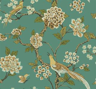 PARATO ENCHANTED IN TNT BIRD SONG GREEN 0,68X8,20MT