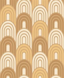 BOHEME PARATO SU TNT GEOM. MARRONE BEIGE 10x0,53 mt