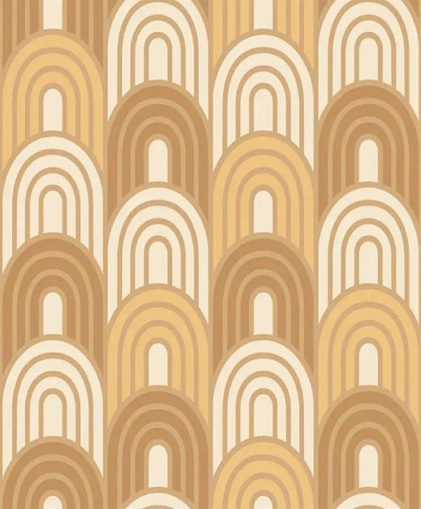 BOHEME PARATO SU TNT GEOM. MARRONE BEIGE 10x0,53 mt