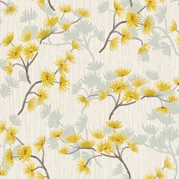 BREEZE PARATO TNT FIORE GIALLO E AZZURRO 10X0,53MT