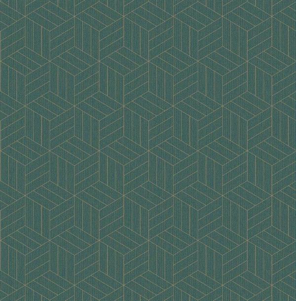 PARATO EUPHORIE TIFFANY TNT GEOMETRICO GREEN 0,53X10MT