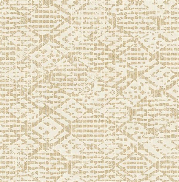 PARATO EUPHORIE TIFFANY TNT GEOM.BEIGE/GOLD.0,53X10MT