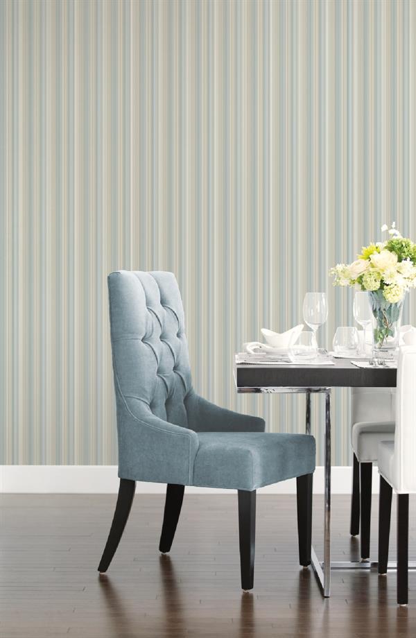 PARATO SMART STRIPES 24 /IN PVC/TNT RIGHE BLUE 0,53X10,05MT