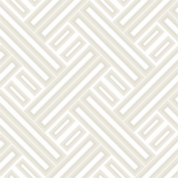 GEOMETRIX PARATO TNT GEOMETRICO BEIGE E BIANCO 10x0,53mt