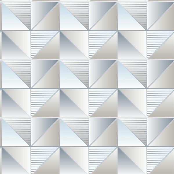 GEOMETRIX PARATO TNT GEOMETRICO GRIGIO E AZZURRO 10x0,53mt