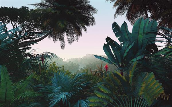 FOTOMURALE LE JARDIN    JUNGLE MORNING MIS.400X250CM