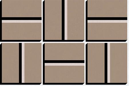 LLAUT PARATO TNT GEOMETRICO BEIGE NERO 10x0,5mt