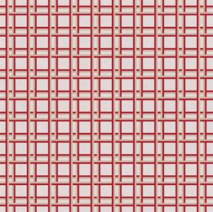 LLAUT PARATO TNT GEOMETRICO BEIGE ROSSO 10x0,5mt