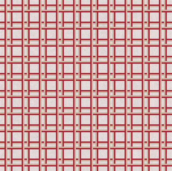 LLAUT PARATO TNT GEOMETRICO BEIGE ROSSO 10x0,5mt