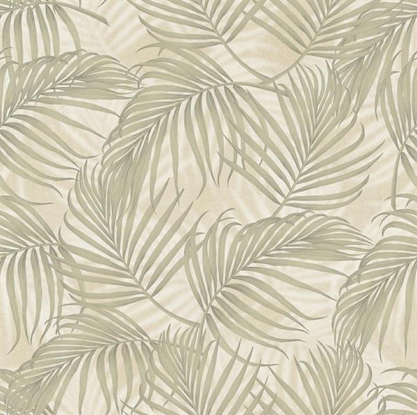 VIBRA PARATO VINILICO   FOGLIE BEIGE/VERDE 50X1000CM