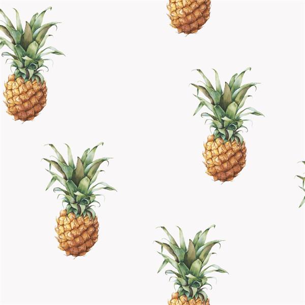 PARATO JUST KITCHEN PVC/TNT ANANAS WHITE 0,53X10MT