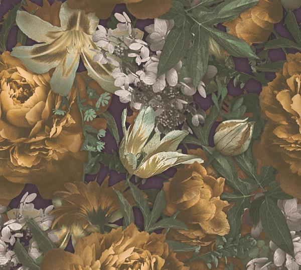 PINTWALLS PARATO VINILICSU TNT FIORI GOLD 0,53X10,05MT