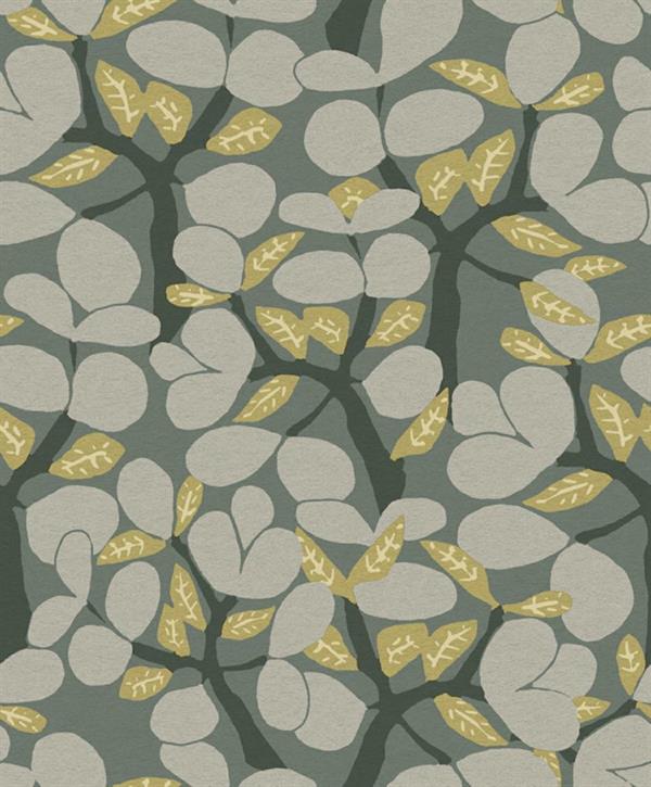 PARATO BRAZIL IN TNT    FOLIAGE GREEN TAUPE 0,53X10,05MT