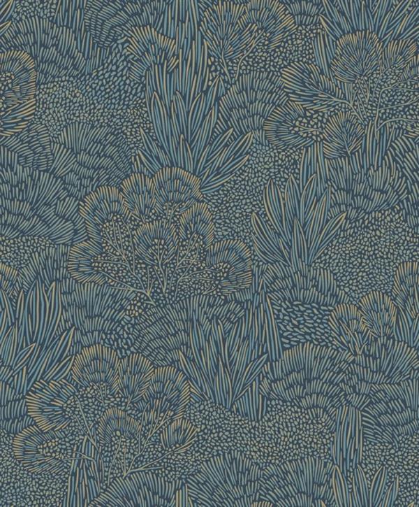 PARATO BRAZIL IN TNT    FOLIAGE BLUE GOLD MIS.0,53X10,05MT