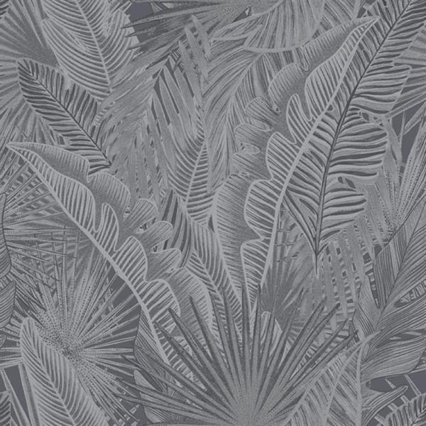 PARATO PERLA PVC/TNT    FOLIAGE GREY MIS. 0,53X10,05MT