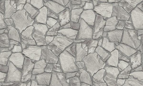 PARATO TERRA DI CASA    PVC/TNT STONES GREY 0,53X10,05MT