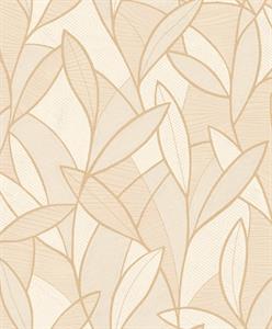 PARATO ALLURE PVC/TNT   FOLIAGE BEIGE MIS.0,53X10,05MT