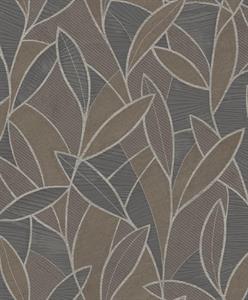 PARATO ALLURE PVC/TNT   FOLIAGE GREY TAUPE 0,53X10,05MT