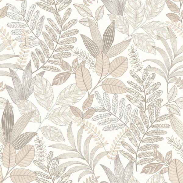 PARATO ALLURE PVC/TNT   FOLIAGE BEIGE MIS.0,53X10,05MT