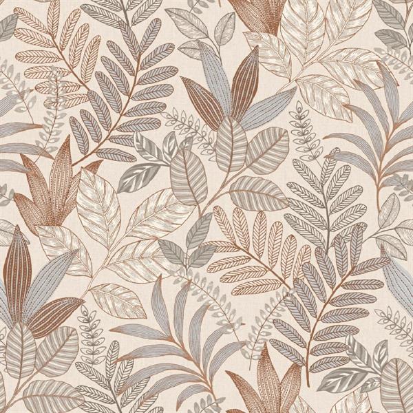 PARATO ALLURE PVC/TNT   FOLIAGE TAUPE MIS.0,53X10,05MT