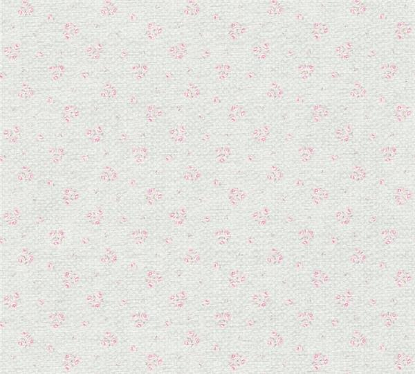 PARATO COUNTRY CHARME   PVC/TNT FLOWERS PINK 0,53X10,05MT