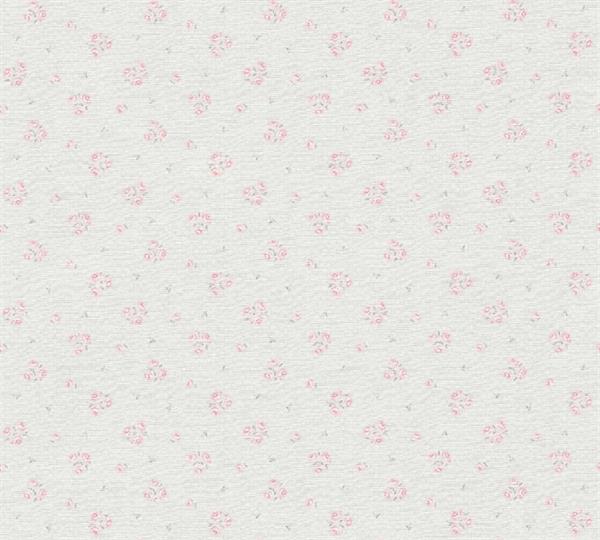 PARATO COUNTRY CHARME   PVC/TNT FLOWERS PINK 0,53X10,05MT