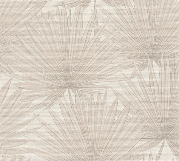 PARATO CARAIBI PVC/TNT  FOLIAGE BEIGE 0,53X10,05MT