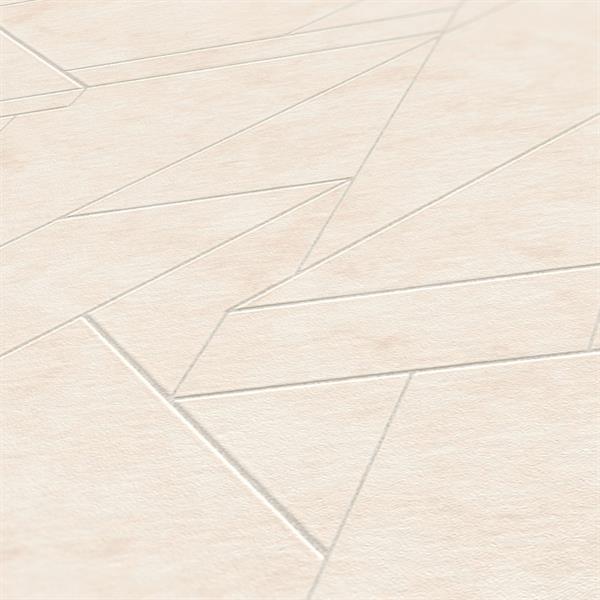 PARATO CITY SHAPES PVC/ TNT GEOM.CREMA 0,53X10,05MT