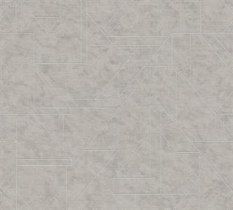 PARATO CITY SHAPES PVC/ TNT GEOM.GREY 0,53X10,05MT