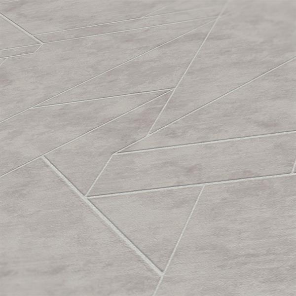 PARATO CITY SHAPES PVC/ TNT GEOM.GREY 0,53X10,05MT