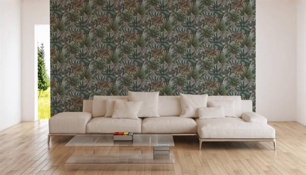 PARATO FUSION PVC/TNT   FOLIAGE G.BROWN. 0,53X10,05MT