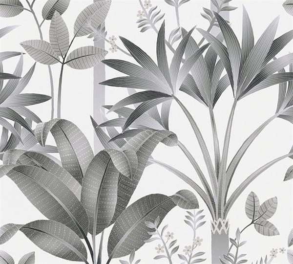 PARATO ARCADE IN TNT    FOLIAGE GREY 0,53X10,05MT