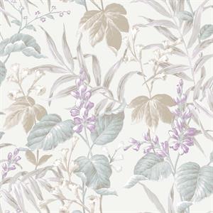 PARATO ARAZZI PVC/TNT   FOLIAGE TAUPE/BEIGE 0,53X10,05MT