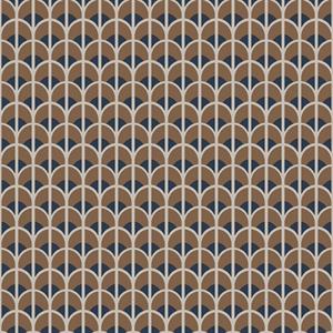 PARATO ARAZZI PVC/TNT   GEOM.BROWN/BLUE 0,53X10,05MT