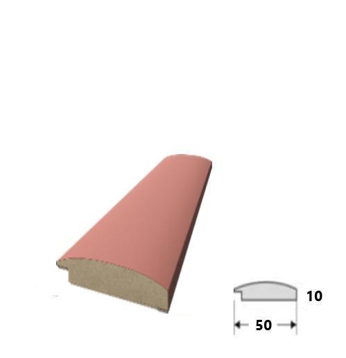 PROFILO PER DOGA MAXI ONDA DELUXE ROSA MIS.50X10X2750MM (CF.4PZ)