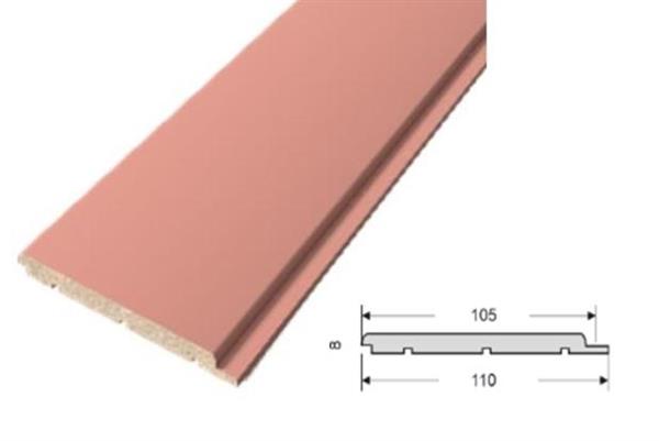 DOGA IN MDF DE LUXE COL.ROSA  MIS.120X8X2750MM (CF.7 PZ)