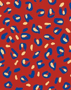 PARATO L'ENFANT TERRIBLE/IN TNT DESIGN RED/BLUE 0,50X10 MT