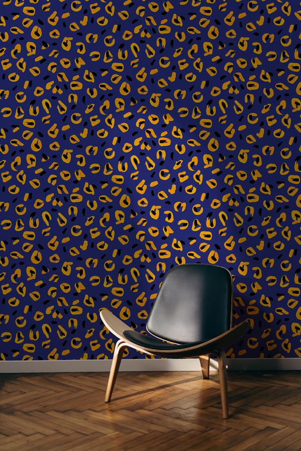 PARATO L'ENFANT TERRIBLE/IN TNT DESIGN BLU/YELLOW 0,50X10MT