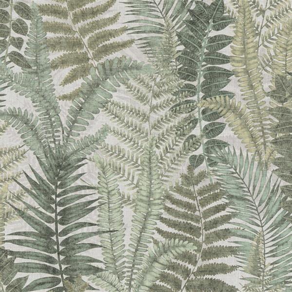 PARATO TROPICALIA PVC   /TNT FOLIAGE GREEN 0,53X10,05MT