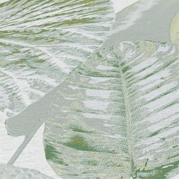 PARATO TROPICALIA PVC   /TNT FOLIAGE GREEN 0,53X10,05MT