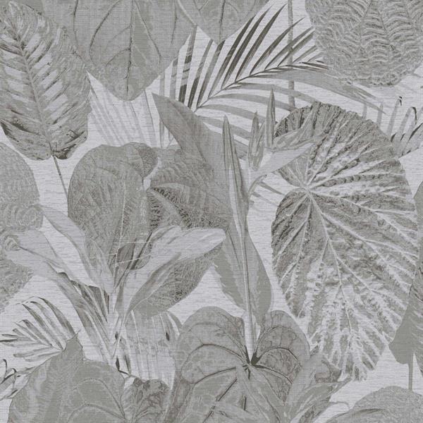 PARATO TROPICALIA PVC   /TNT FOLIAGE TAUPE 0,53X10MT