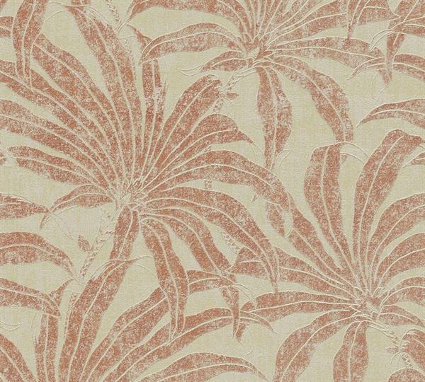 PARATO TROPICALIA PVC   /TNT FOLIAGE RED 0,53X10,05MT