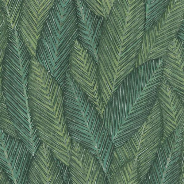 PARATO TROPICALIA PVC   /TNT FOLIAGE GREEN 0,53X10,05MT