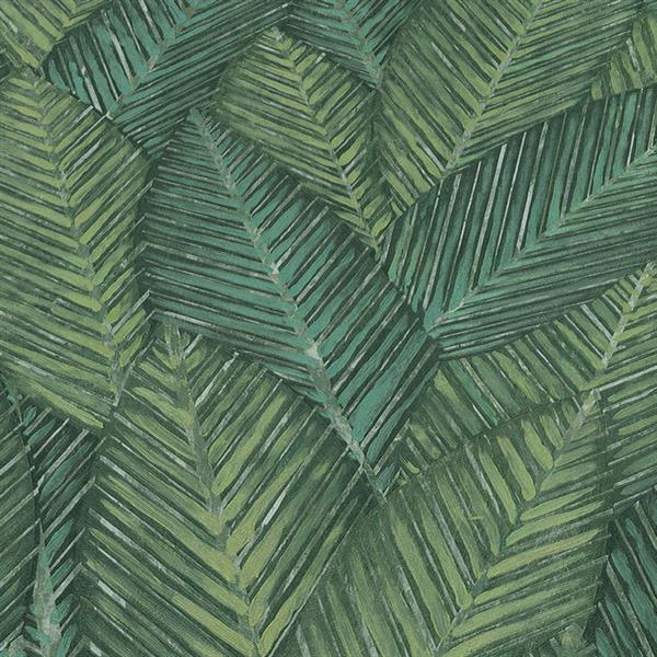 PARATO TROPICALIA PVC   /TNT FOLIAGE GREEN 0,53X10,05MT