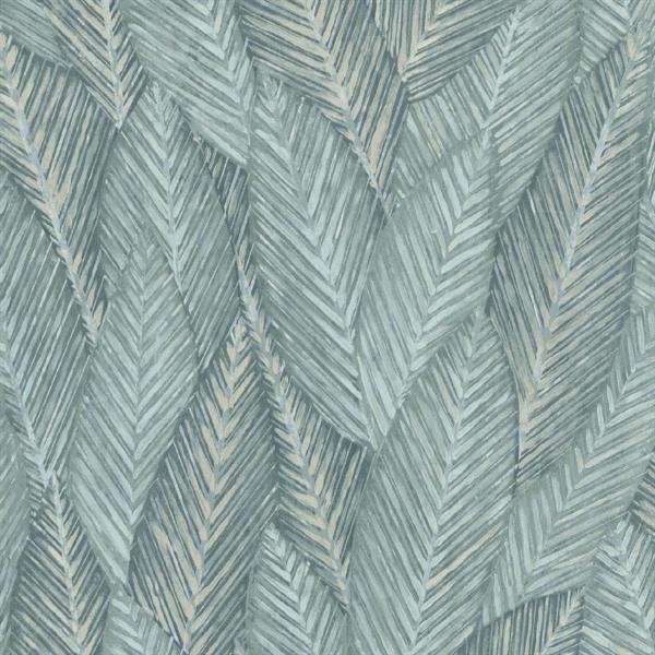 PARATO TROPICALIA PVC   /TNT FOLIAGE BLUE 0,53X10,05MT